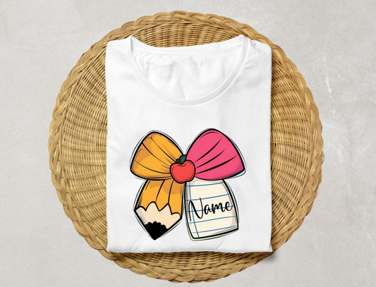 Customized Pencil Bow Shirt
